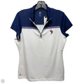 Athletic Top Short Sleeve By Ep In Blue & White, Size: M