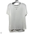 Athletic Top Short Sleeve By Nike In White, Size: Xl