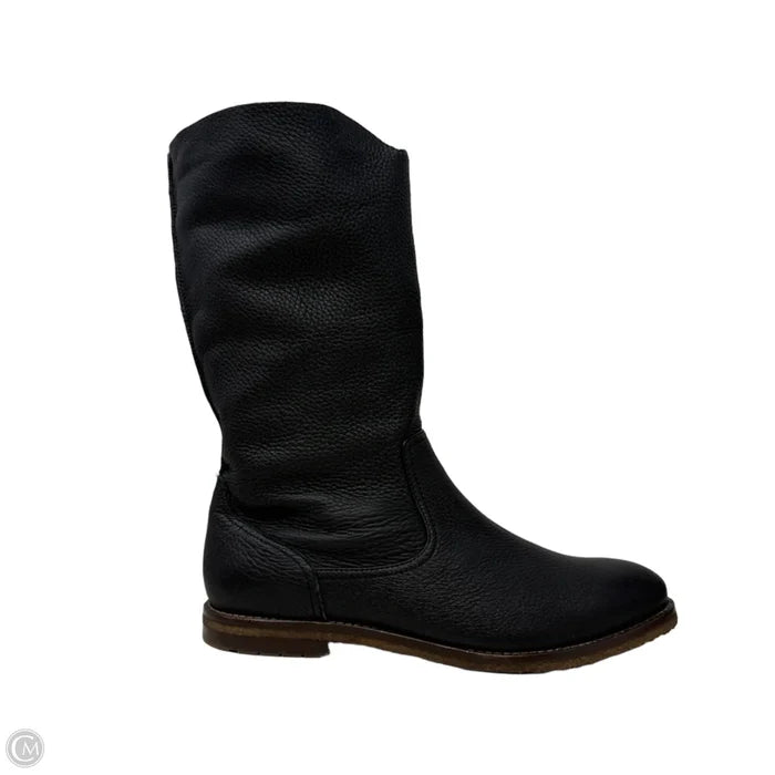 Ava Relaxed Leather Boots By Trask In Black, Size: 9