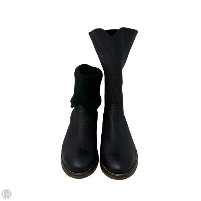 Ava Relaxed Leather Boots By Trask In Black, Size: 9