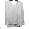 Back Into It Long Sleeve Top By Lululemon In Grey & White, Size: M