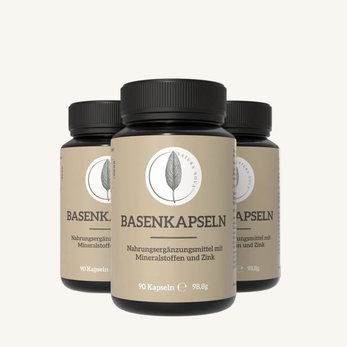 Basenkapseln Plus Vorteilspack mit 3 x 90 Kapseln im Braunglas