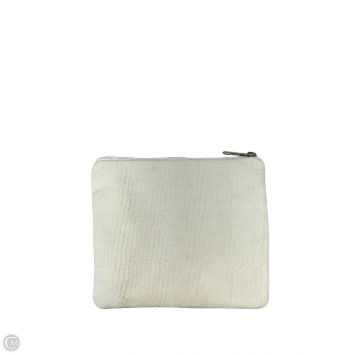 Beaded Cotton “Vodka” Zipped Pouch By Shirdee, Size: Small