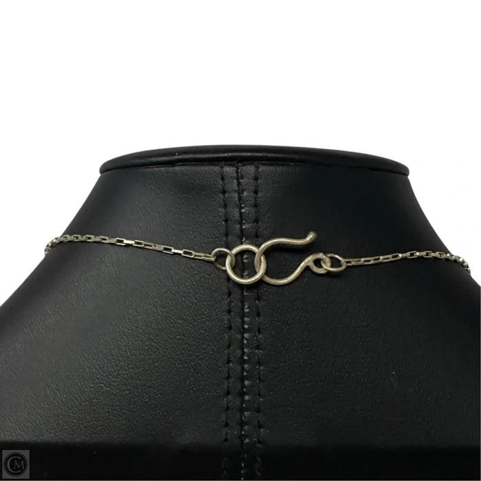 Beaded & Metal Disc Pendant Necklace