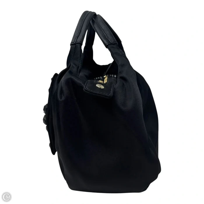 Bedazzled Bow Nylon Handbag Designer By Kate Spade, Size: Medium