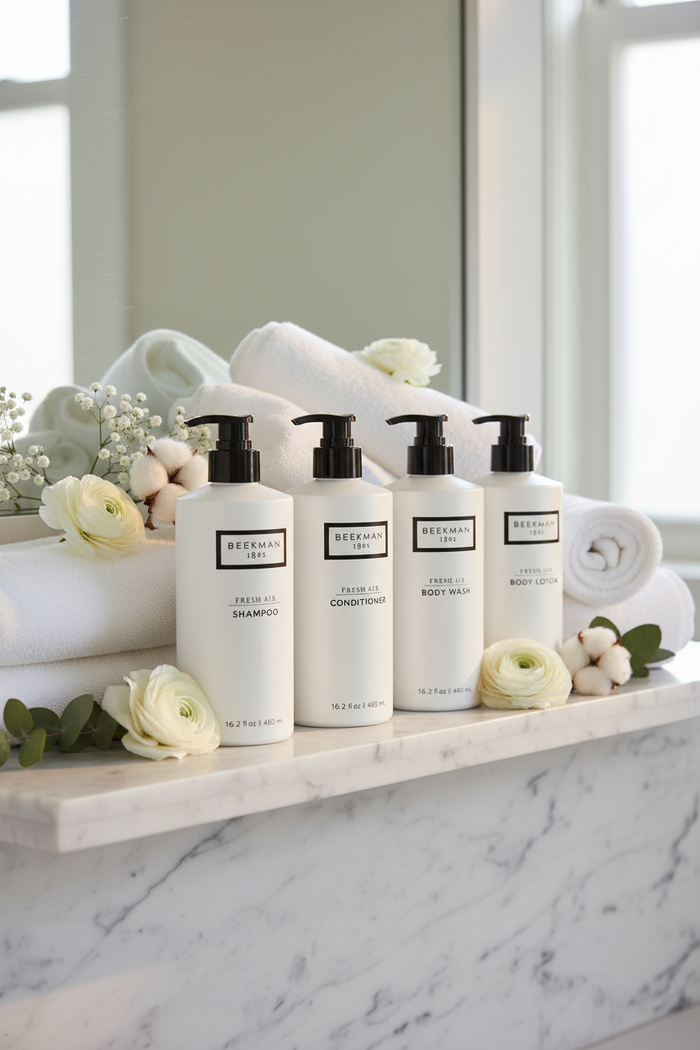 Beekman 1802 Fresh Air Complete Collection - Shampoo, Conditioner, Body Wash & Lotion Bundle