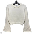 Bell Sleeve Cropped Sweater By Serenette In Cream, Size: M