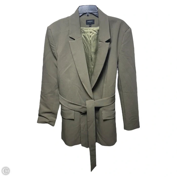 Belted Blazer By Bardot In Green, Size: XL