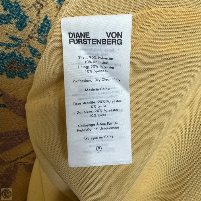Bianca Sequin Skirt Designer By Diane Von Furstenberg In Bamboo Blooms Biscuit, Size: 6