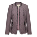 Blazer By Rebecca Taylor In Black & Pink, Size: 4