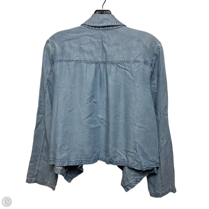 Blazer By Soft Surroundings In Blue Denim, Size: M