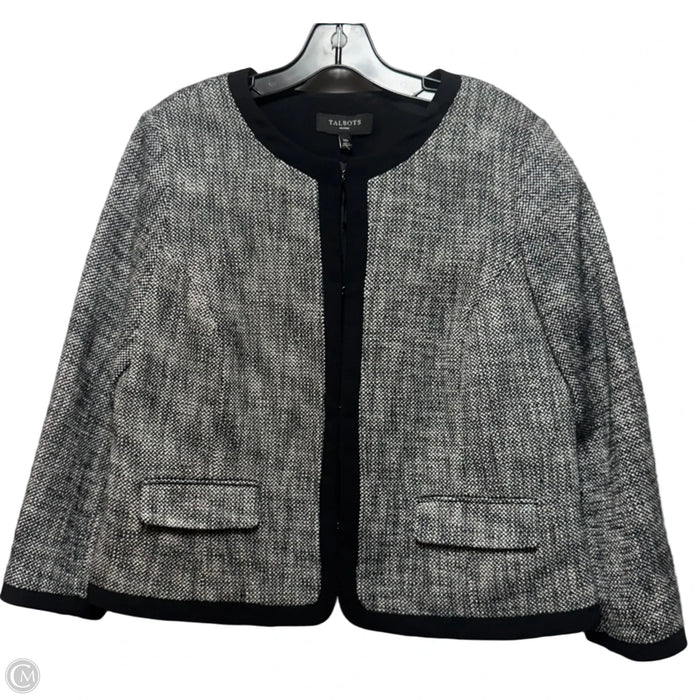 Blazer By Talbots In Black, Size: 14p