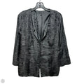Blazer Silk By Eileen Fisher In Grey, Size: Xl