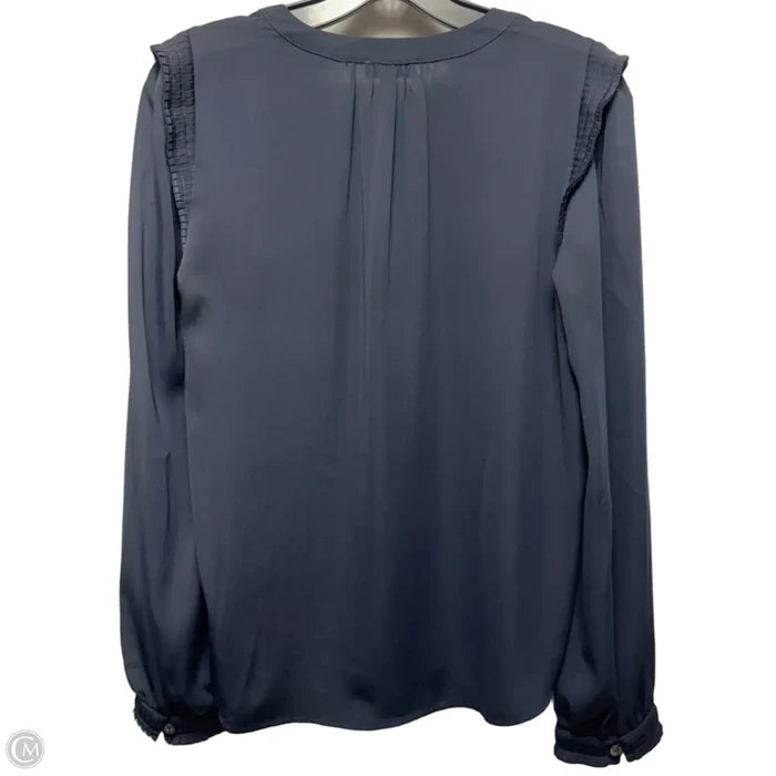 Blouse Long Sleeve By Current Air In Navy, Size: Xs