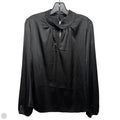 Blouse Long Sleeve By White House Black Market In Black, Size: L