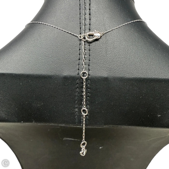 Blue & Clear Stone Pendant Necklace