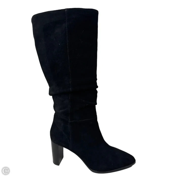 Boots Knee Heels By Essex Lane In Black, Size: 8