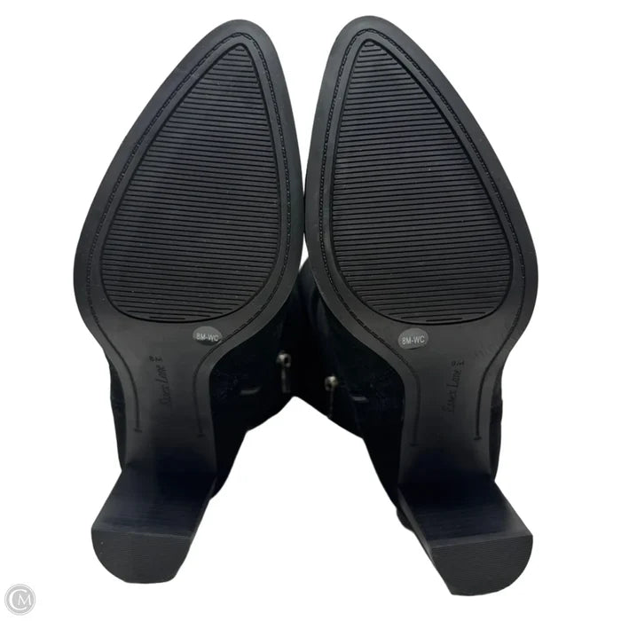 Boots Knee Heels By Essex Lane In Black, Size: 8