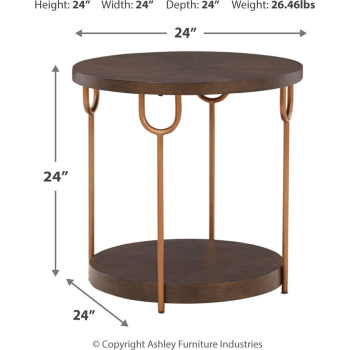 Brazburn Round End Table