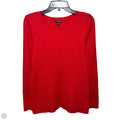 Cable Knit Sweater By Talbots In Red, Size: M