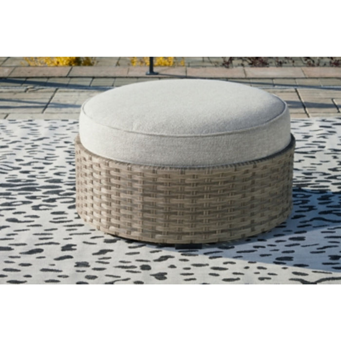 Calworth Outdoor Ottoman with Cushion