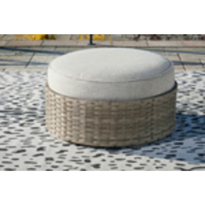 Calworth Outdoor Ottoman with Cushion