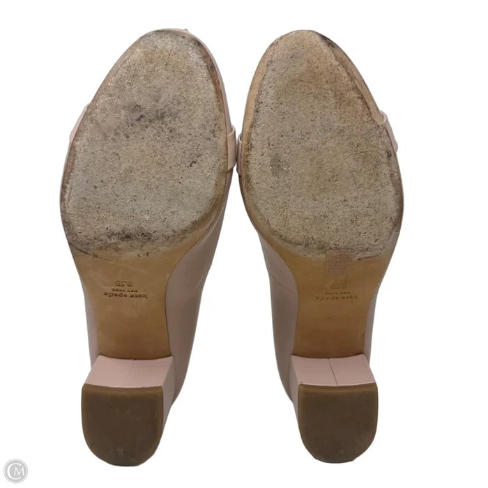 Cap Toe Block Heel Shoes Designer By Kate Spade In Pink, Size: 9.5