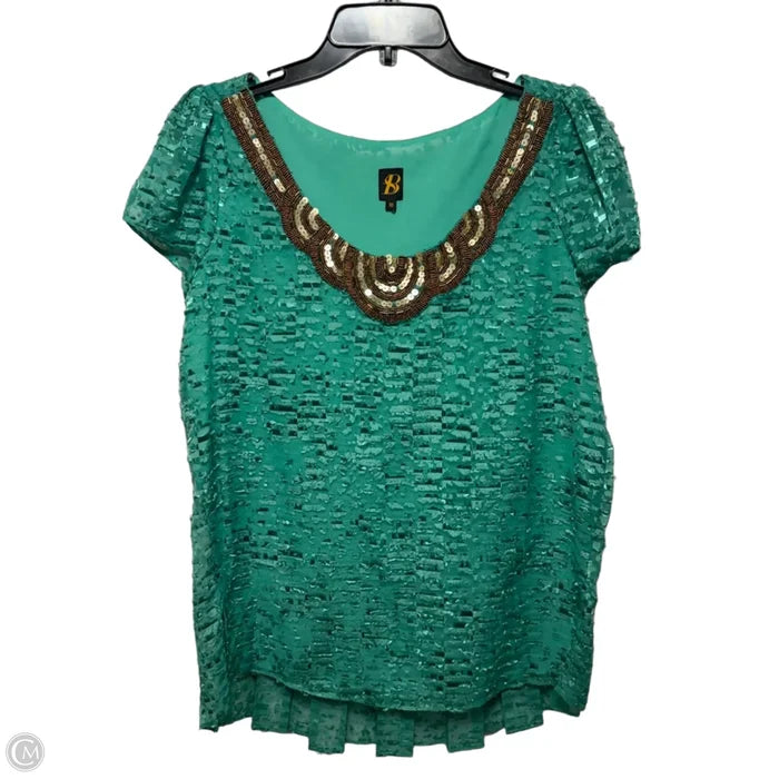 Carcanet Top By Sachin & Babi X Anthropologie In Gold & Green, Size: 10