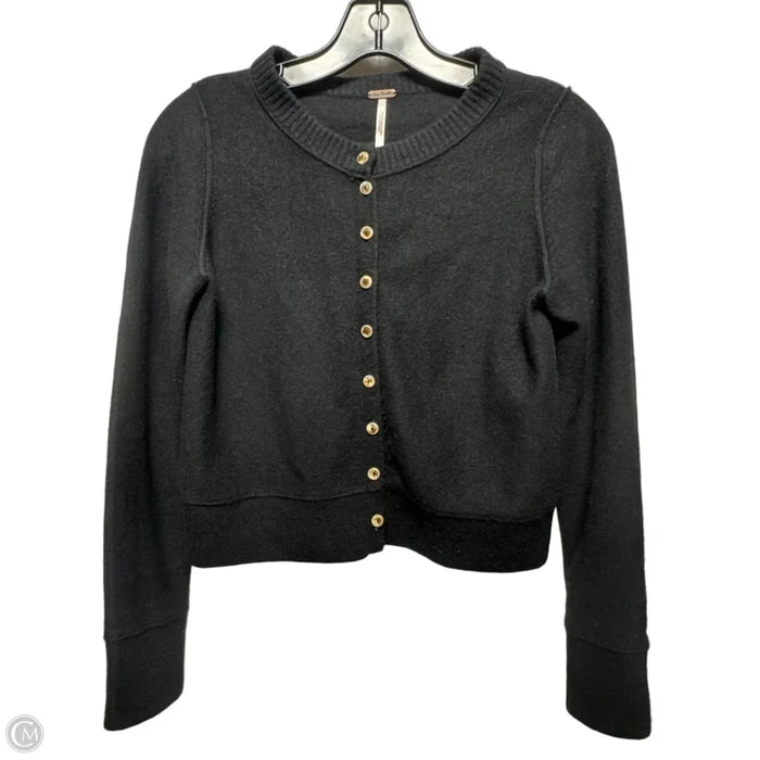 Cashmere Cardi Sweater By Free People In Black, Size: XS