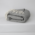 Charcoal Grey Herringbone Blanket