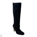 Charlie Devon Suede Knee High Boots Designer By Stuart Weitzman In Black, Size: 7.5