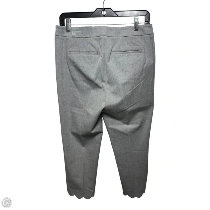 Chatham Crop Slim Leg Pants Dress By Talbots In Grey, Size: 6p