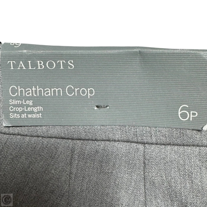 Chatham Crop Slim Leg Pants Dress By Talbots In Grey, Size: 6p