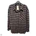 Check Boyfriend Tunic Top Long Sleeve By Sanctuary In Checkered Pattern, Size: L