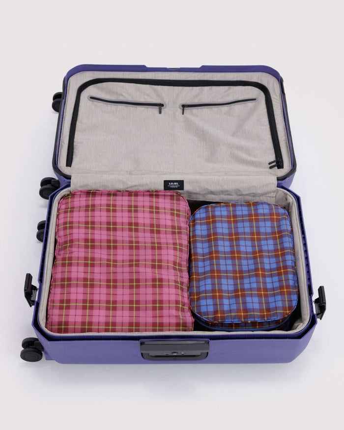 Check Mix Large Packing Cube Set | BAGGU | Large Packing Cube Set