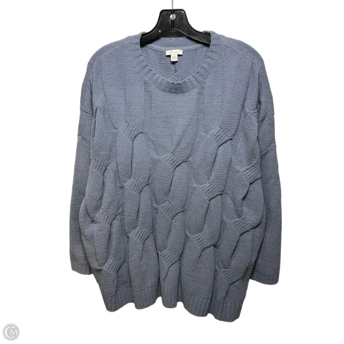 Chenille Sweater By J. Jill In Blue, Size: L