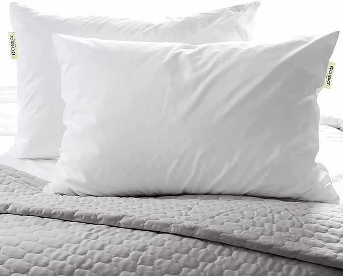 Green Label soft pillows featured at Choice Hotels for unmatched comfort and restful sleep

Choice Hotels Green Label Soft Pillow - hypoallergenic cotton cover w