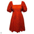 Clara Eyelet Mini Dress By Hyacinth House In Orange, Size: S