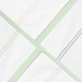 Classic Hotel 300 Thread Count Housewife Pillowcase Pair with Coloured Embroidery