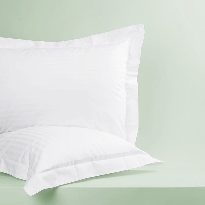 Classic Hotel 300 Thread Count Satin Stripe Oxford Pillowcase Pair