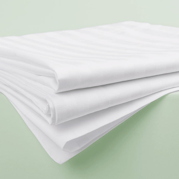 Classic Hotel 300 Thread Count Satin Stripe Oxford Pillowcase Pair