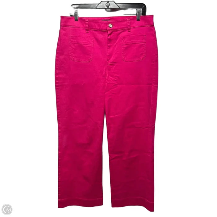 Classic Jean Trouser Jeans By Talbots In Pink, Size: 12