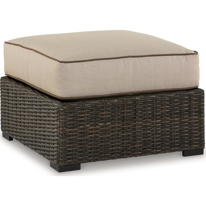 Coastline Bay Outdoor Ottoman with Cushion