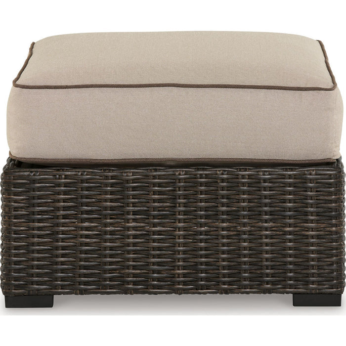 Coastline Bay Outdoor Ottoman with Cushion