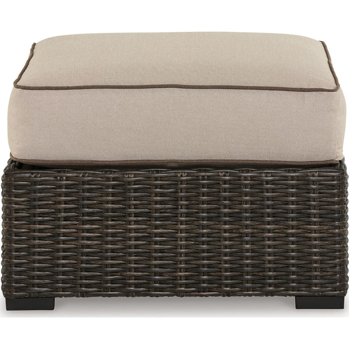 Coastline Bay Outdoor Ottoman with Cushion