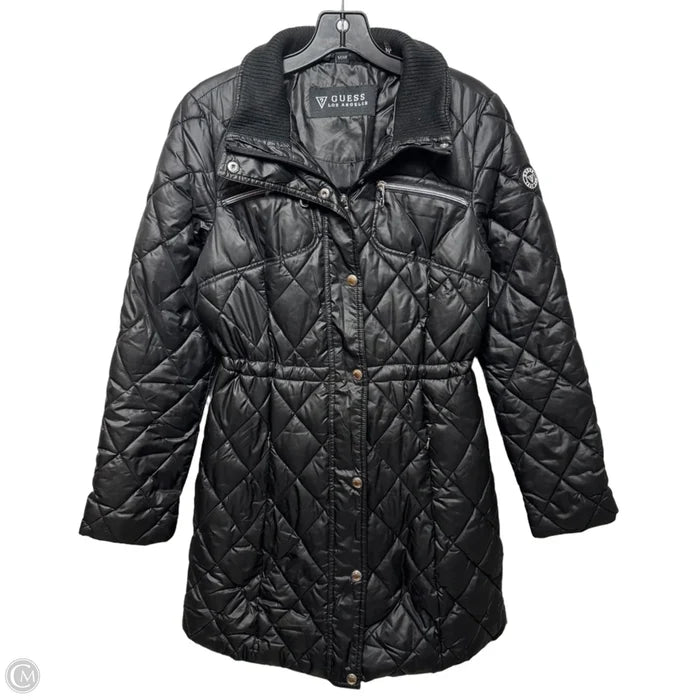 Coat Parka By Guess In Black, Size: S