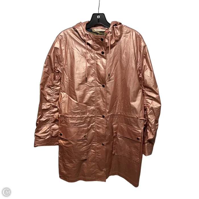 Coat Raincoat By Soft Surroundings In Pink, Size: L