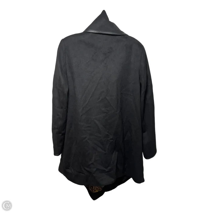 Coat Wool Blend By Betsey Johnson In Black, Size: M