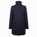 Cocoon Coat Stadium Cloth By Nello Gori By J. Crew In Navy, Size: M ESTIMATED