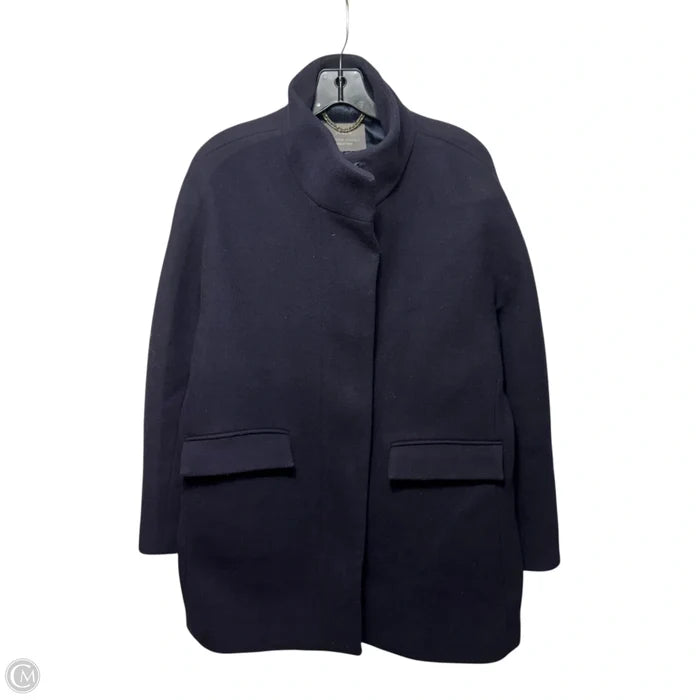 Cocoon Coat Stadium Cloth By Nello Gori By J. Crew In Navy, Size: M ESTIMATED